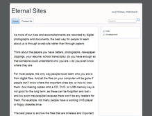Tablet Screenshot of eternalsites.com
